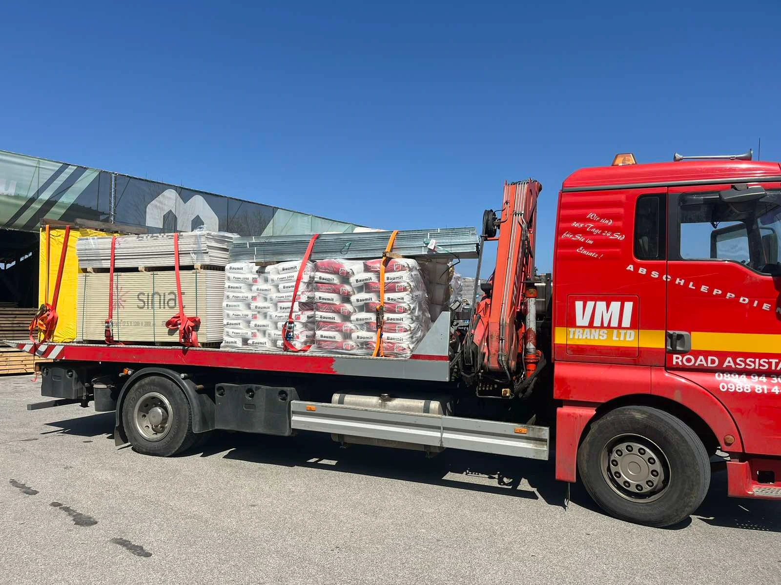 Транспорт на строителни материали